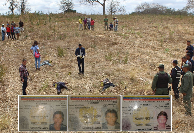 Triple homicidio en zona rural de los sectores Corozal y La Cháchara #VDLPascua