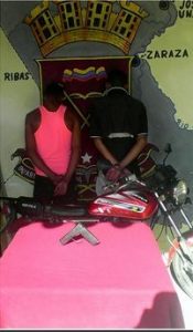 Guardia Nacional Bolivariana capturó a dos sujetos que robaron una moto
