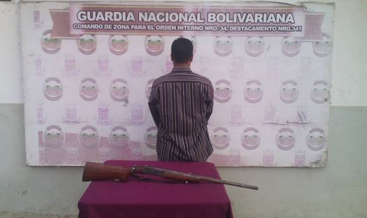 Guardia Nacional Bolivariana detuvo a sujeto por arma de fuego