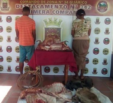 Guardia Nacional Bolivariana detuvo a personas que robaban ganado