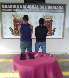 Guardia Nacional Bolivariana captura a sujetos armados