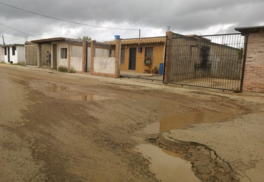 Habitantes de El Palmar I, II y III denuncian el mal estado de su vialidad