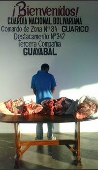 Detenido sujeto por poseer kilos de carne sin la documentación respectiva Detenido sujeto por poseer kilos de carne sin la documentación respectiva