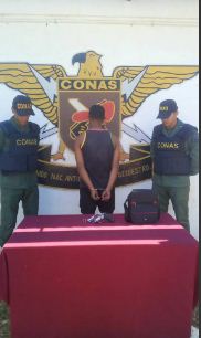 CONAS detuvo sujeto por portar arma de fuego ilícitamente